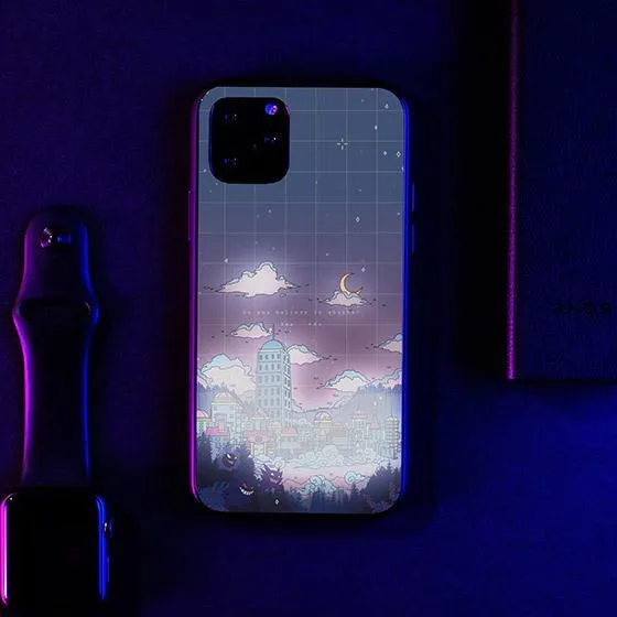 Lavender Town LED Case for iPhone