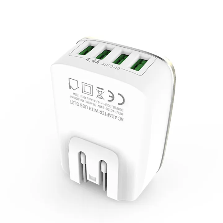 LDNIO Intelligent 4 Ports USB Wall Charger with AI