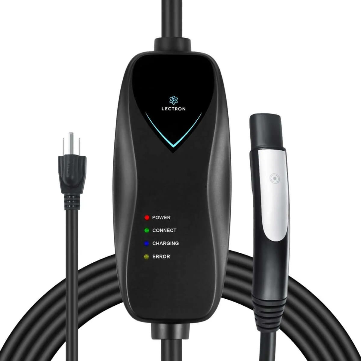 Lectron Portable Level 1 Tesla EV Charger | 110V | 15 Amp | NEMA 5-15 | Standard / WiFi-Enabled