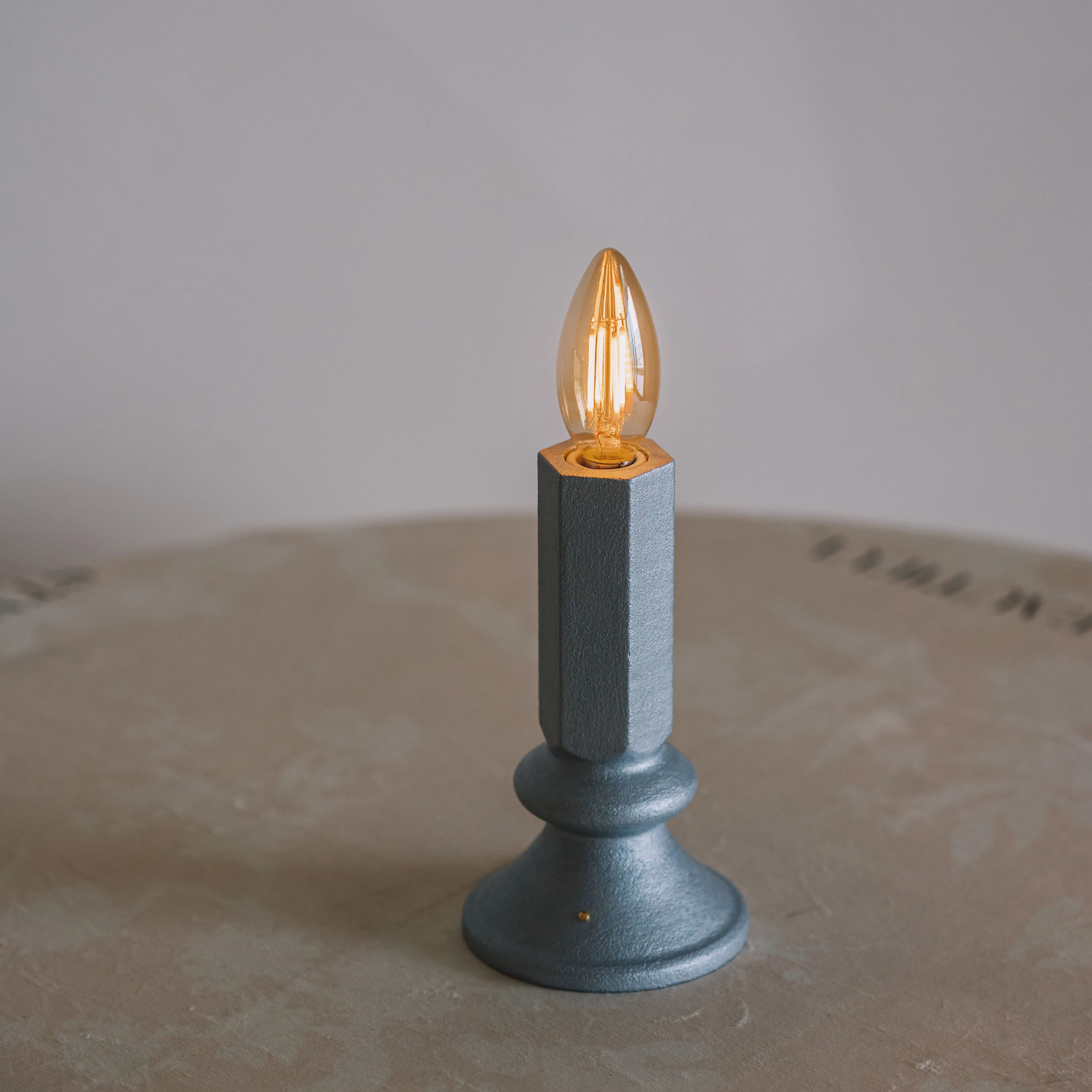 LED Sandstone Candle Table Lamp