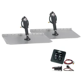 Lenco 12" x 18" Standard Trim Tab Kit w/Standard Tactile Switch Kit 12V