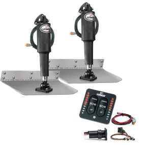 Lenco 9" x 18" Standard Trim Tab Kit w/LED Indicator Switch Kit 12V [TT9X18I]