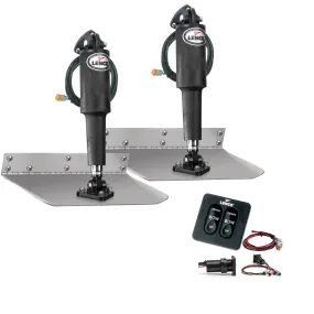 Lenco 9" x 18" Standard Trim Tab Kit w/Standard Tactile  Switch Kit 12V [TT9X18]