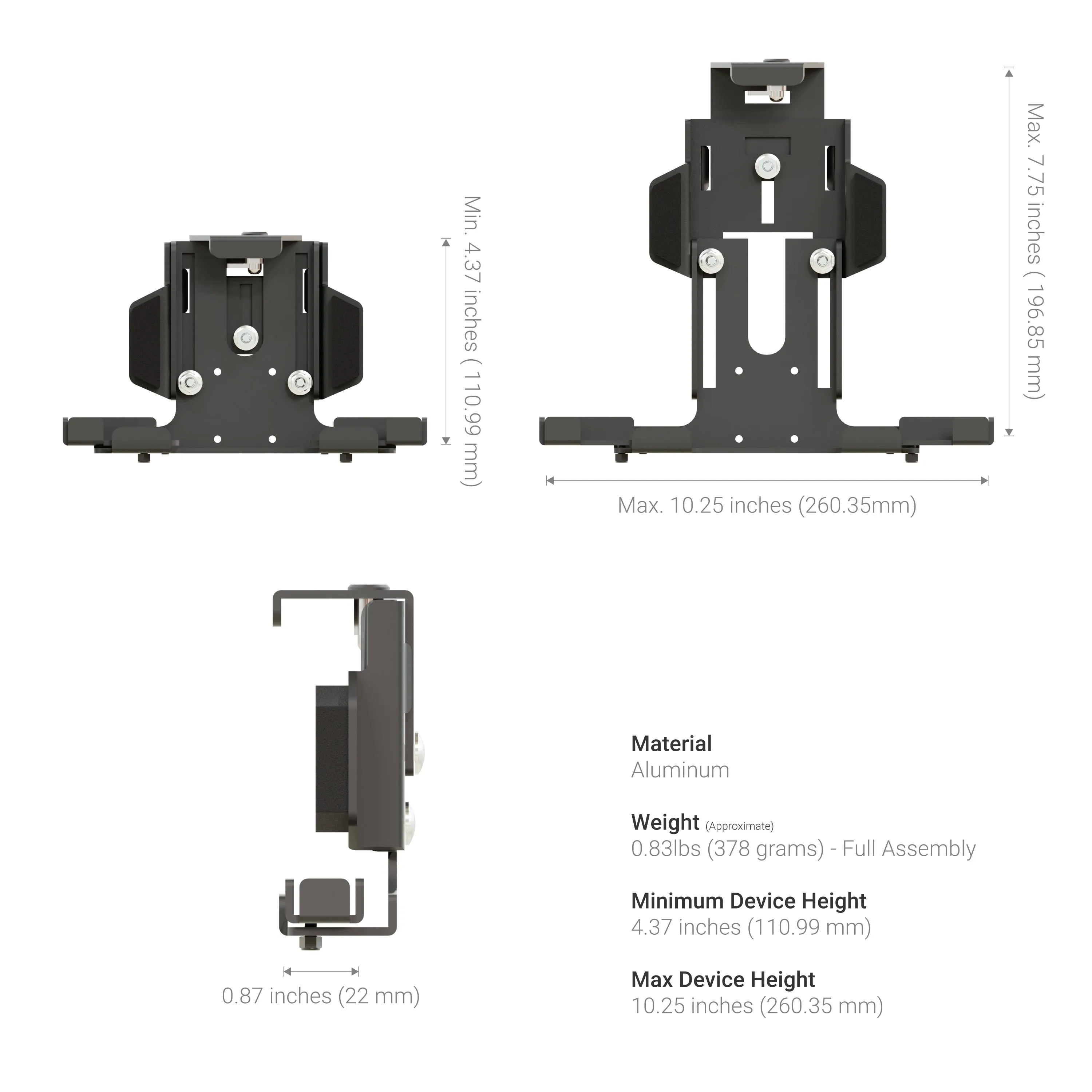 LockVise™ Metal Locking Tablet Holder for iPads, Galaxy Tab LG G Pad Models