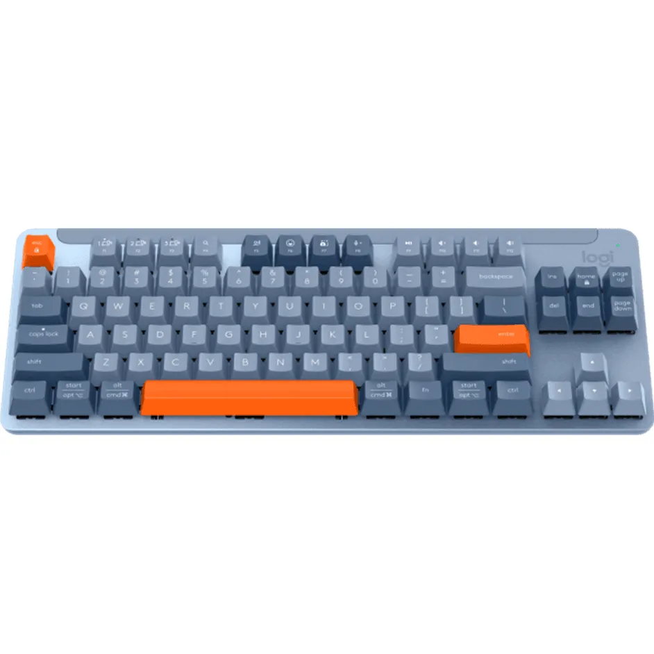 Logitech K855 Signature Mechanical Keys Wireless Keyboard Mini Compact TKL Blue Orange