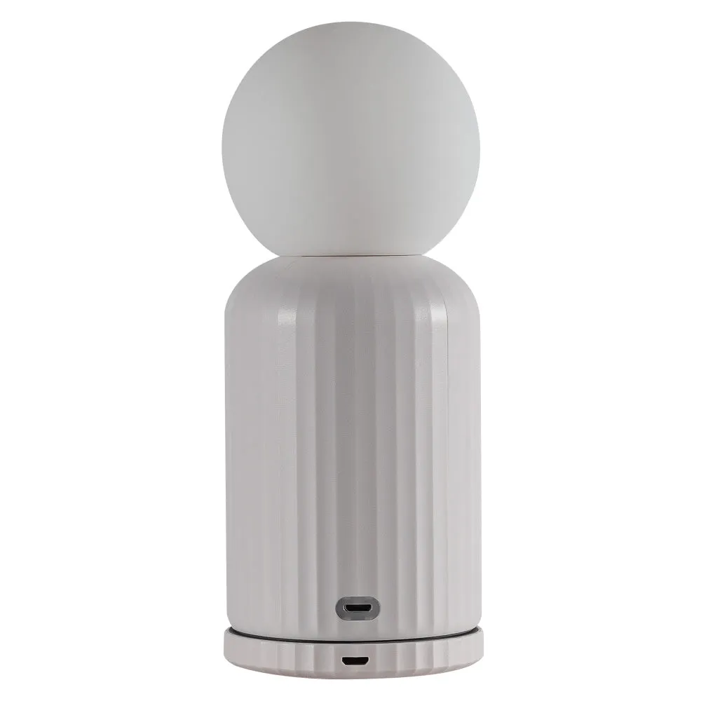 Lund London Wireless Lamp and Charger - White