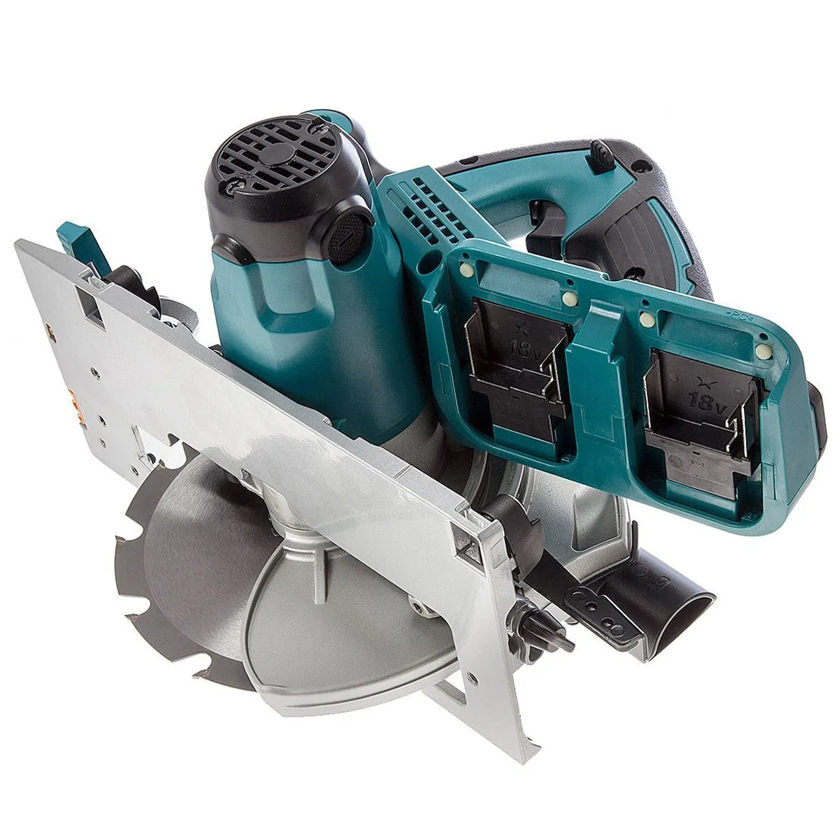 Makita DHS710ZJ 36V Circular Saw with 2 x 5.0Ah Batteries & Twin Port Charger in Case