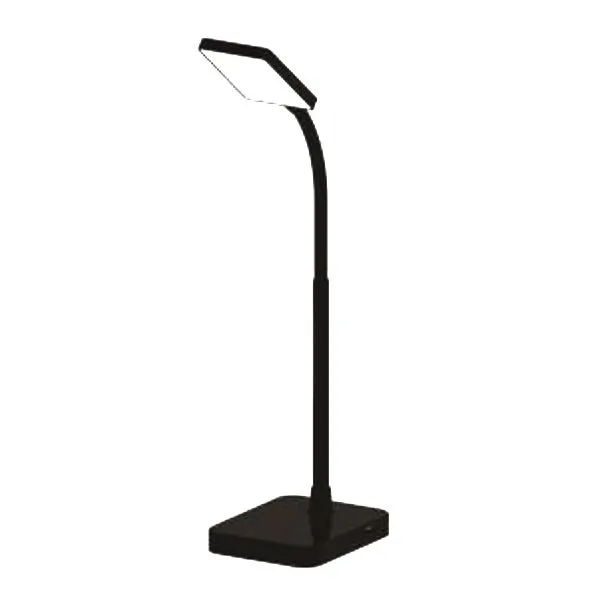 MaxLite Slim LED Light Desk Lamp with Built-In USB Charging Port - Black (4 Watts)