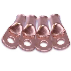 MechMan 1/0 Gauge Copper Cable End w/ 3/8" hole (4 Pack)