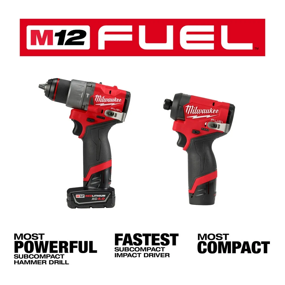 Milwaukee 3497-22RT M12 FUEL 12V 2-Tool Combo Kit w/ M12 3/8" Ratchet