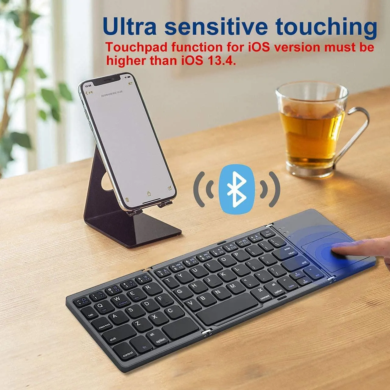 Mini Bluetooth 3.0 Folding Keyboard Touchpad For Samsung Dex Windows/iOS/Android Systems