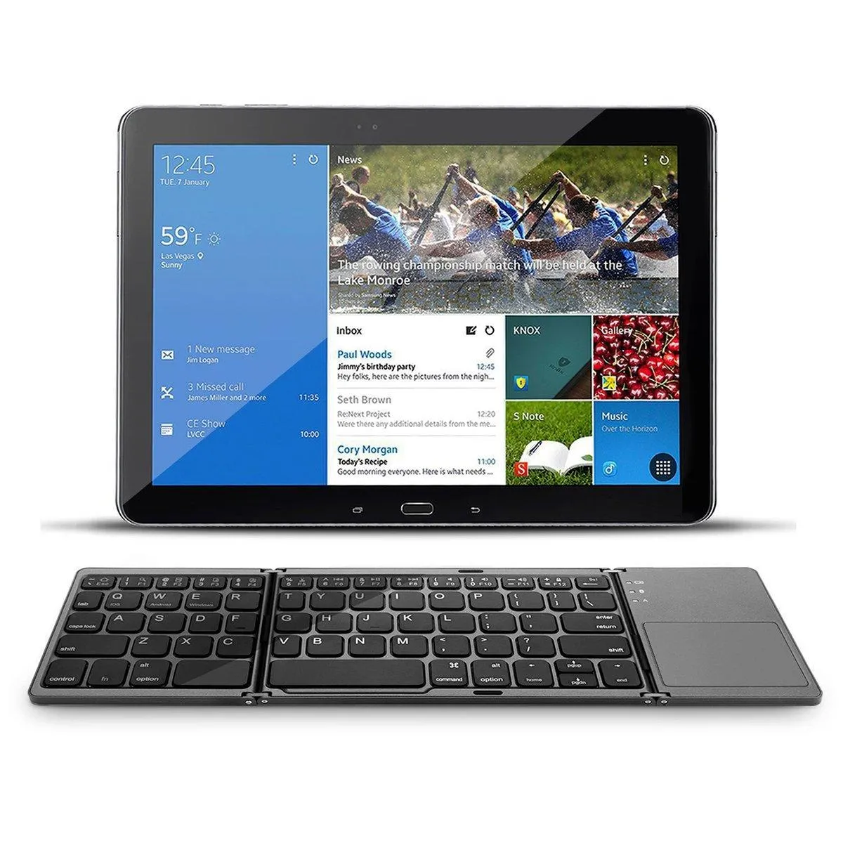 Mini Bluetooth 3.0 Folding Keyboard Touchpad For Samsung Dex Windows/iOS/Android Systems