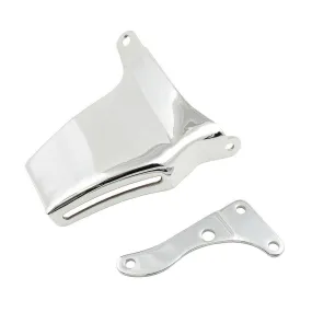 Mr. Gasket Alternator Bracket - Passenger Side - Head Mount - Chrome - Long Water Pump - Small Block Chevy