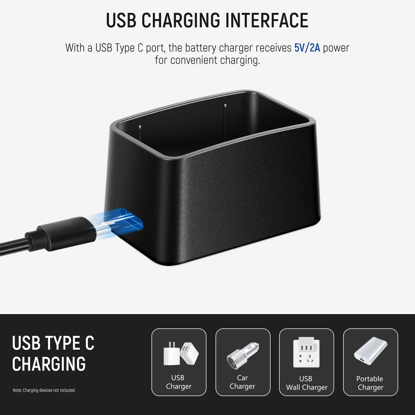 NEEWER Z1 Z2 Flash Lithium Battery and USB Charger Set