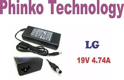 NEW AC Adapter Charger For LG E500 LGE50, 19V, 4.74A 90W