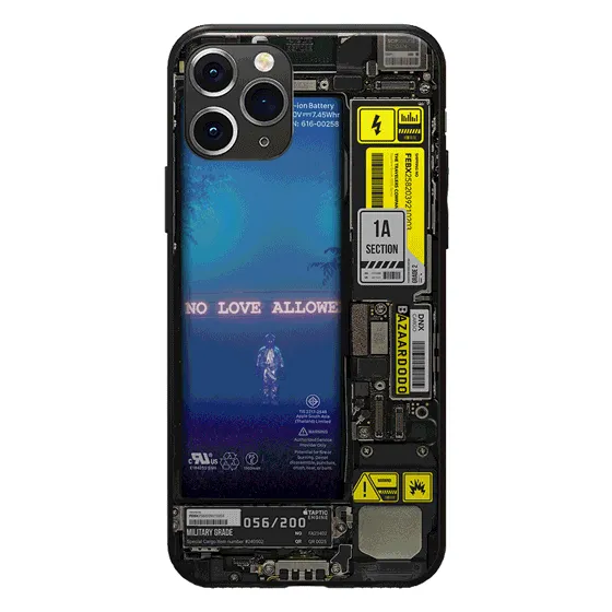 No Love Allowed Industrial LED Case for iPhone