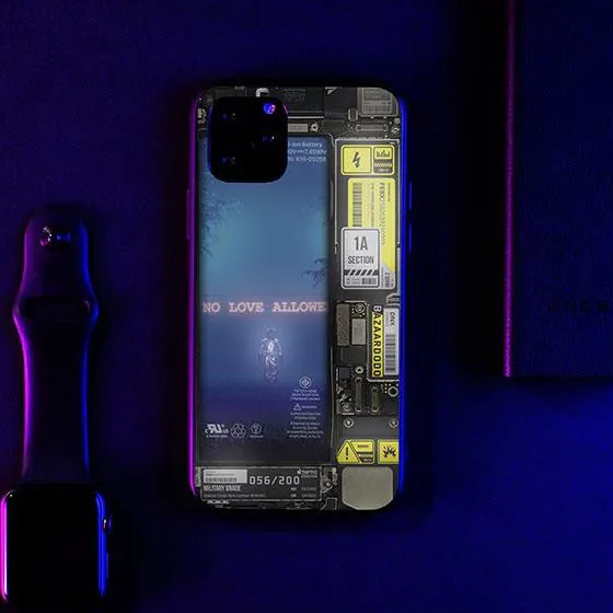 No Love Allowed Industrial LED Case for iPhone