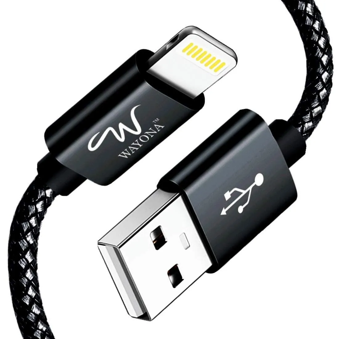 Nylon Braided USB Data Sync & Charging Cable for iPhones, iPad Air, iPad Mini, iPod Nano and iPod Touch