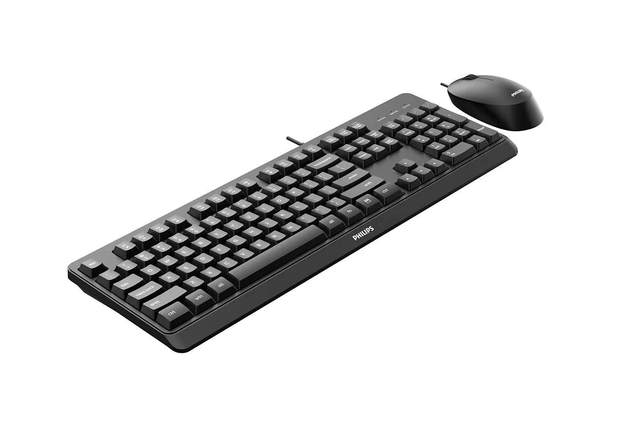 Philips 2000 Series Spt6207bl - Keyboard And Mouse Set - Usb - Qwerty