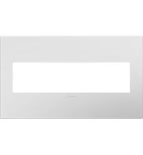 Powder White, 4-Gang Wall Plate