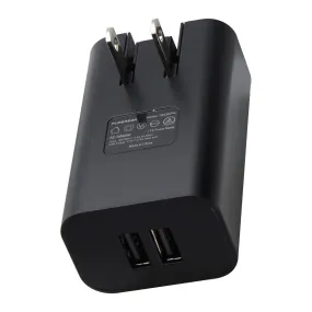 PureGear (24-Watt) Dual Port USB-A Wall charger - Black (62786PG)