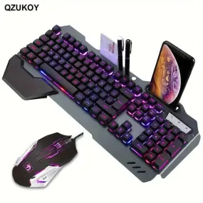 QZUKOY Mechanical Feel Gaming Keyboard and Mouse