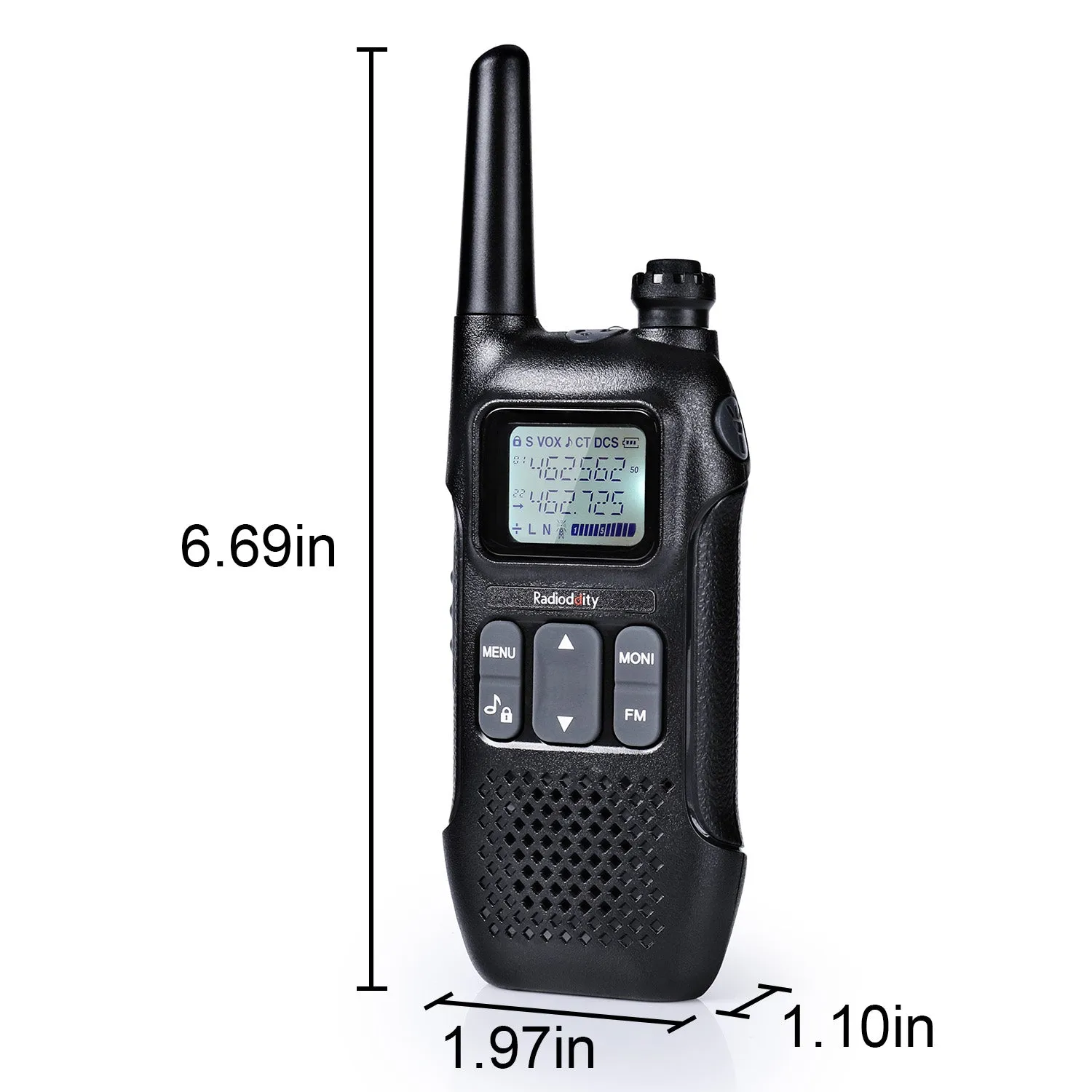 Radioddity FS-T1 / PR-T1 [1 Pair] | NOAA Weather Alert | License-free | USB Charging