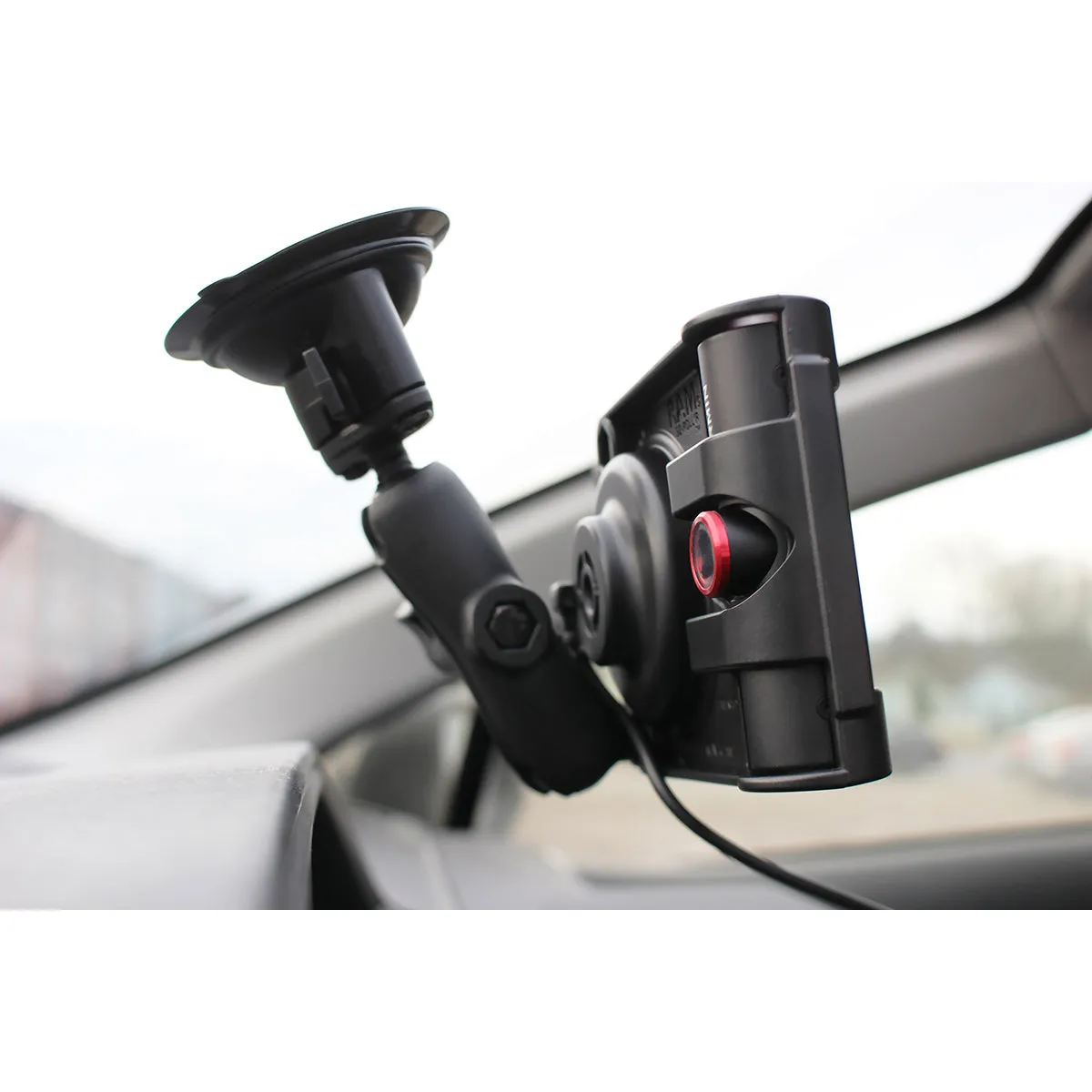 RAM® EZ-Roll'r™ Locking Cradle with Ball for Garmin nuviCam and dezlCam