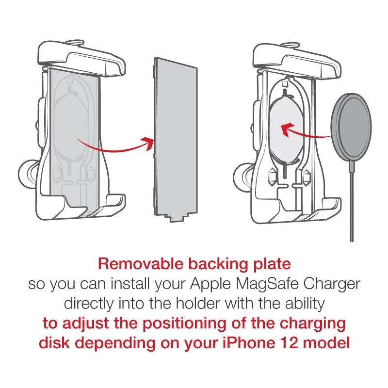 RAM® Quick-Grip™ Holder with Ball for iPhone 12 Series   MagSafe