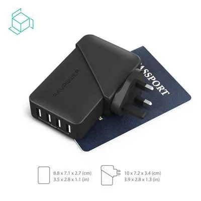 RavPower 4 Port Travel Wall Charger