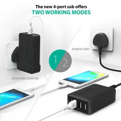 RavPower 4 Port Travel Wall Charger