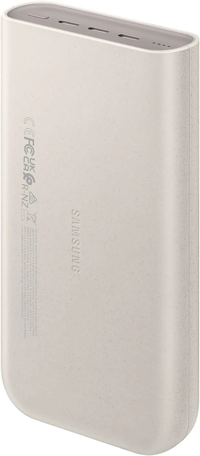 Samsung 20000mAh 45W 3 USB C Port Super Fast PD Battery Pack Beige - EB-P4520XUEGEU