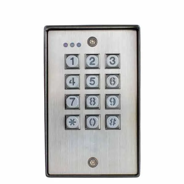 Seco-Larm - Access Control Digital Keypad - 1100 Users - Weatherproof - Vandal Resistant - Outdoor