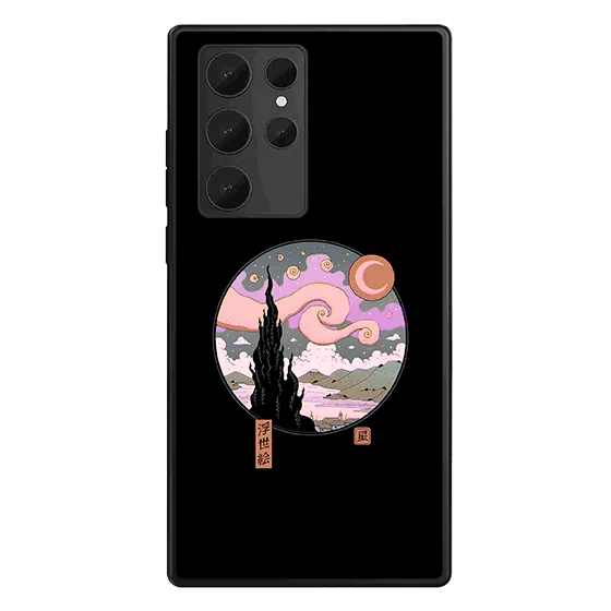 Starry Ukiyoe Night LED Case for Samsung