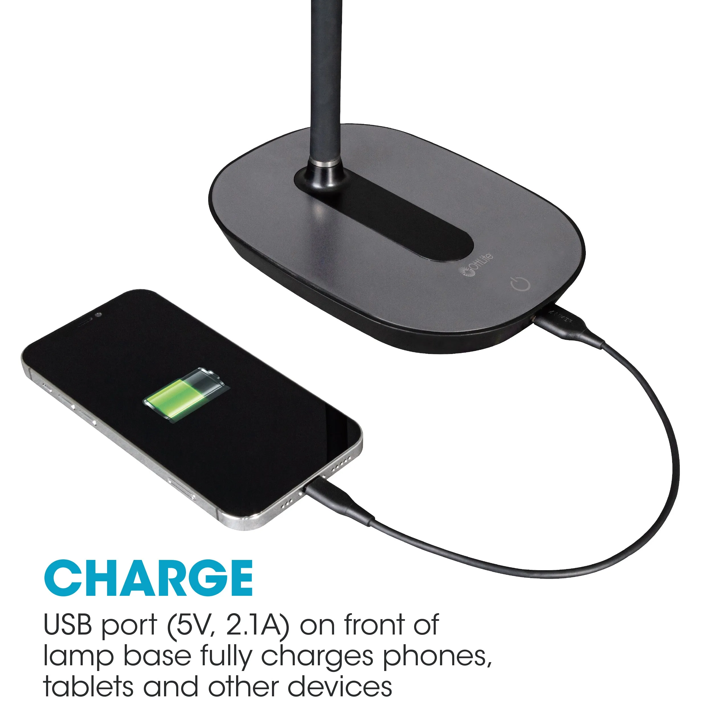 Strive LED Desk Lamp with USB Charging