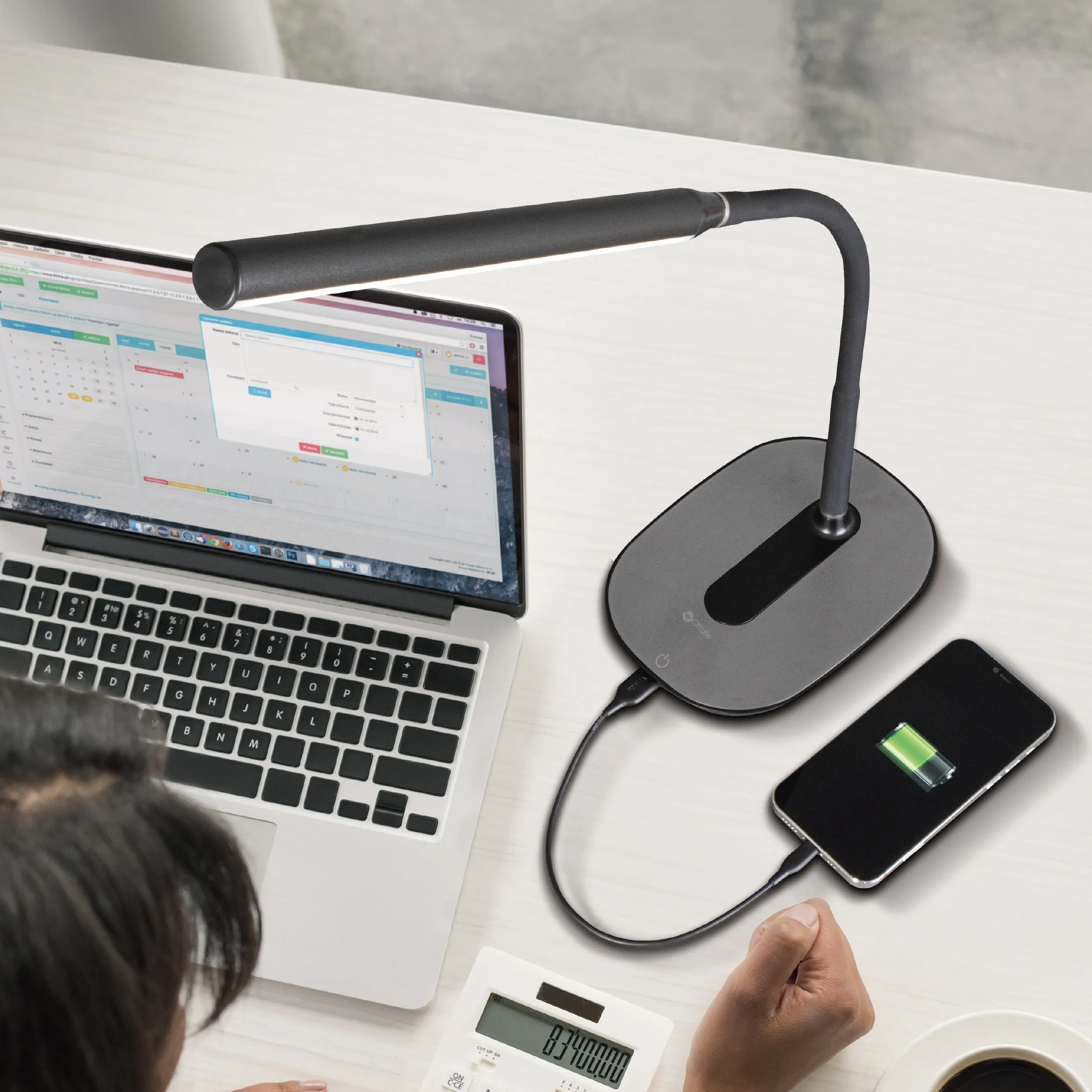 Strive LED Desk Lamp with USB Charging