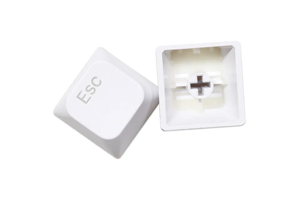 Taihao BOBO Profile White Rose ABS Doubleshot keycaps for diy gaming mechanical keyboard bobo profile 1.75u shift Alice