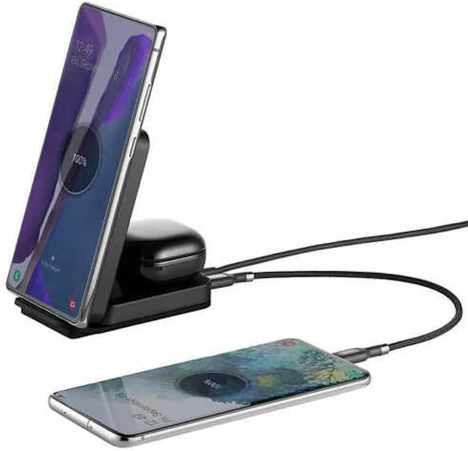 Ubio Labs 2-in-1 Wireless Charging Stand, Black