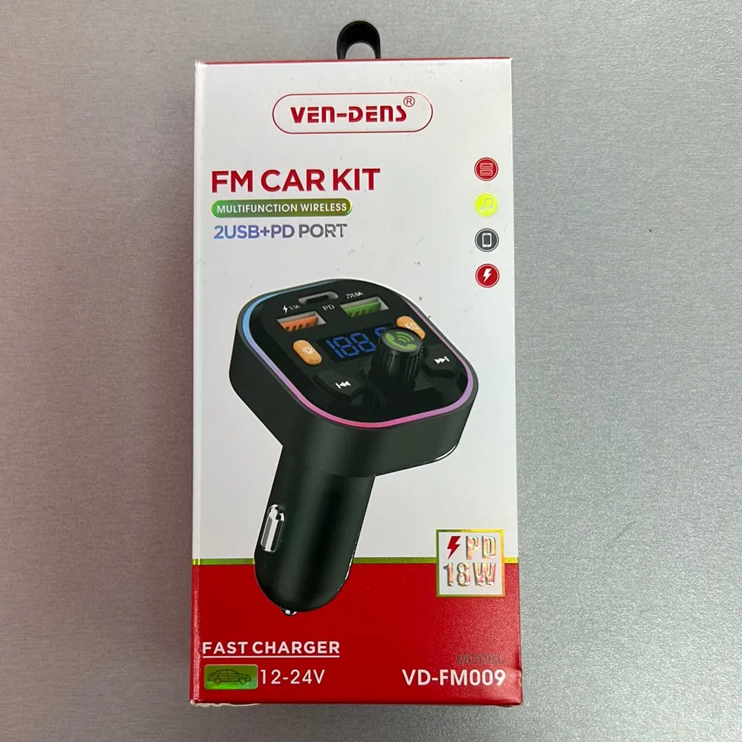 VEN-DENS FM Car Kit   3 Power Adapters