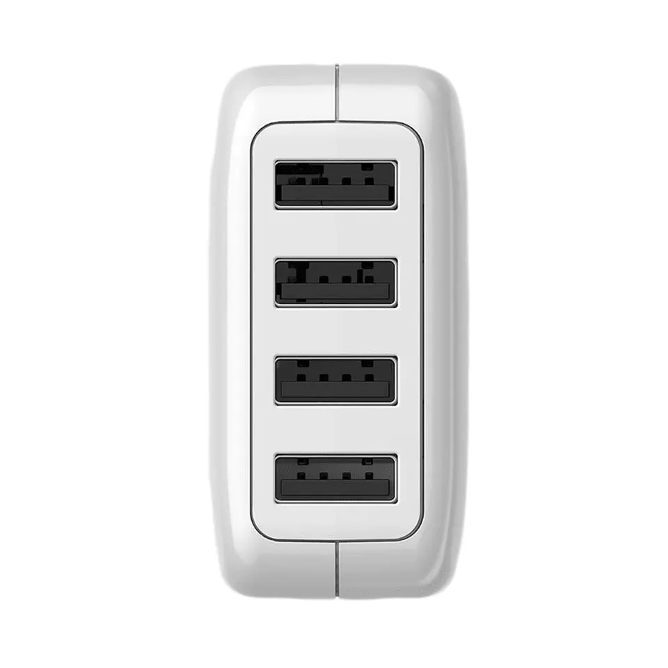 Verbatim 4 USB Port Travel Charger Adapter White AU, US, EU, UK