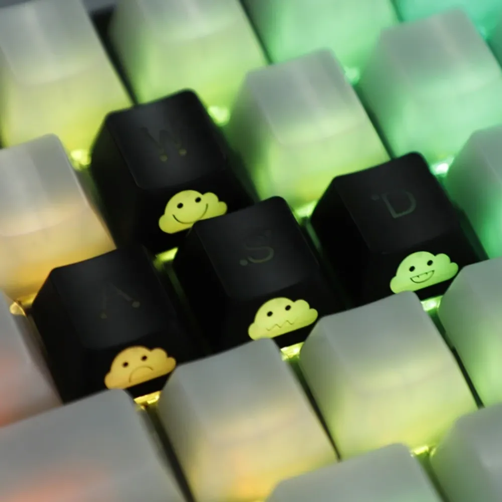 Wear Resistant Thunder Cartoon Theme keycap 8 units set