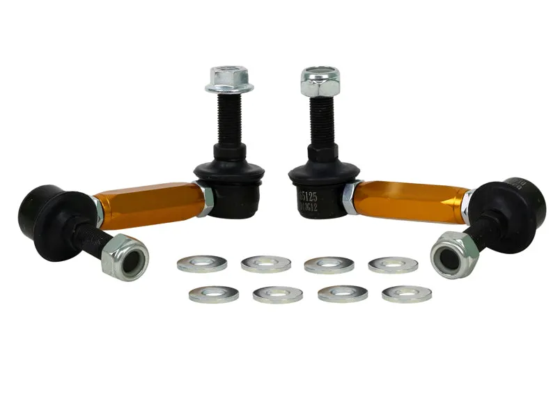 Whiteline Sway Bar End Link Kit Nissan Navara NP300 D23/ NP300 4WD (2015-2023) [110-135mm/ 12mm Ball Stud] Rear - KLC180-115