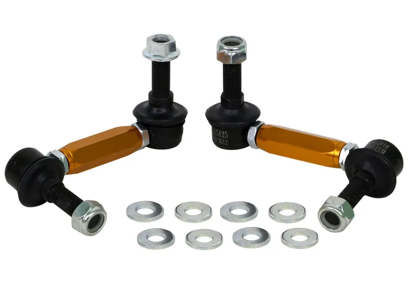 Whiteline Sway Bar End Link Kit Nissan Navara NP300 D23/ NP300 4WD (2015-2023) [110-135mm/ 12mm Ball Stud] Rear - KLC180-115