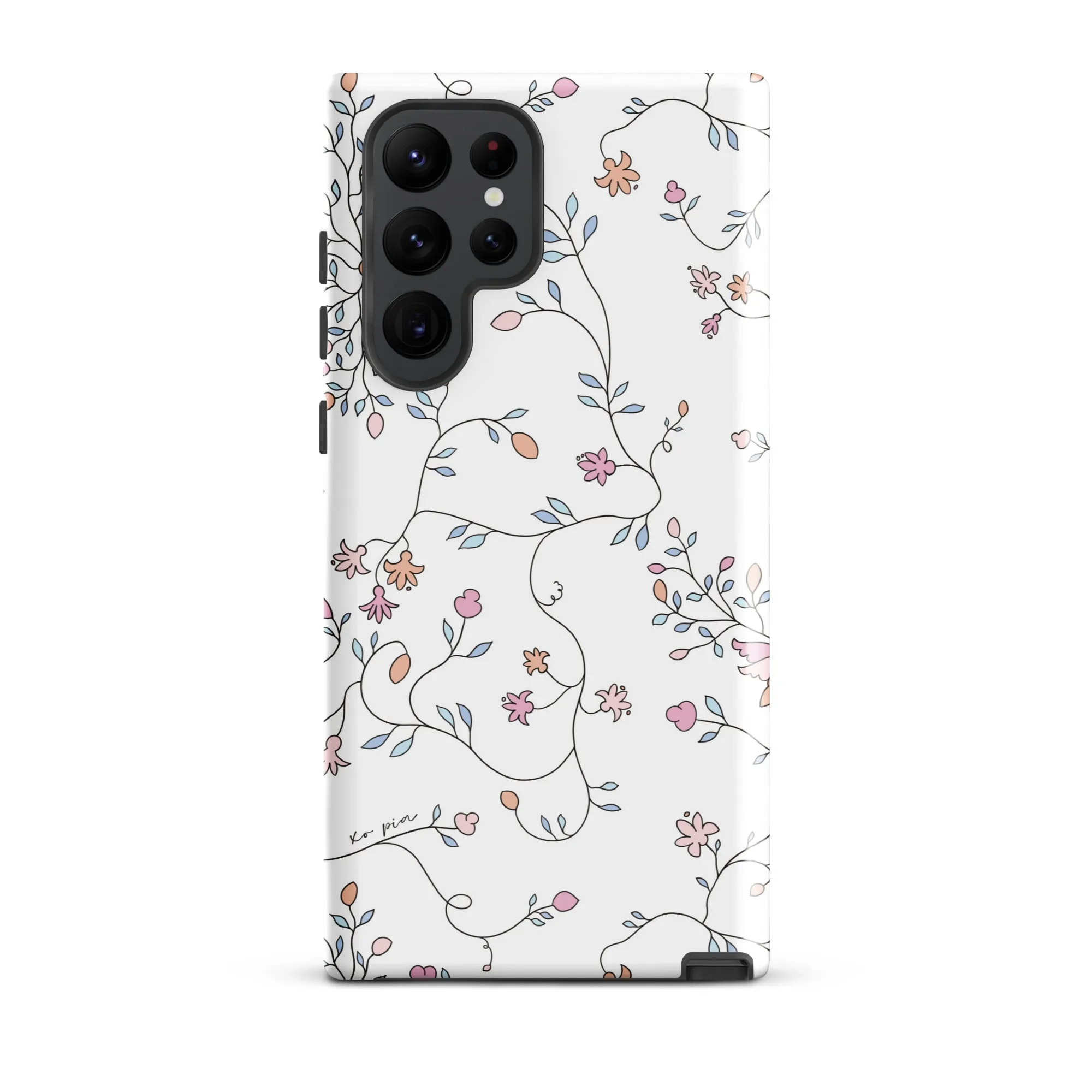 wild clematis tough case for Samsung® in white