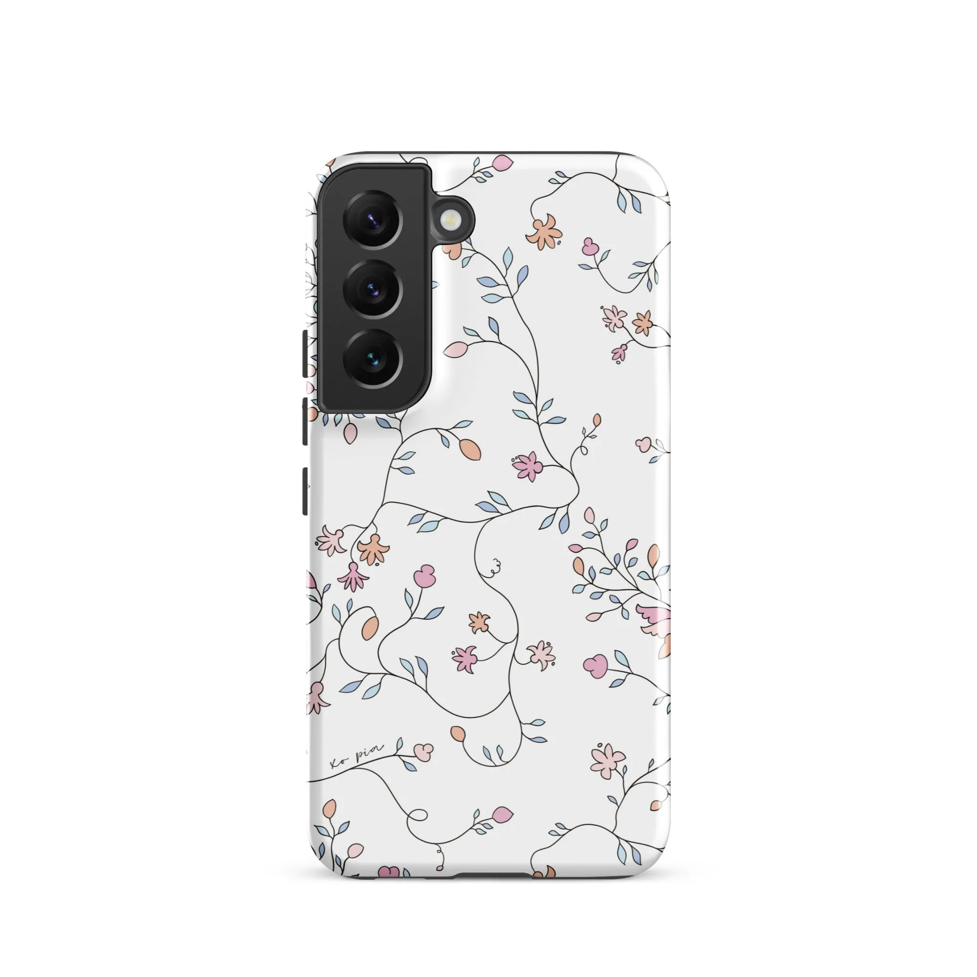 wild clematis tough case for Samsung® in white