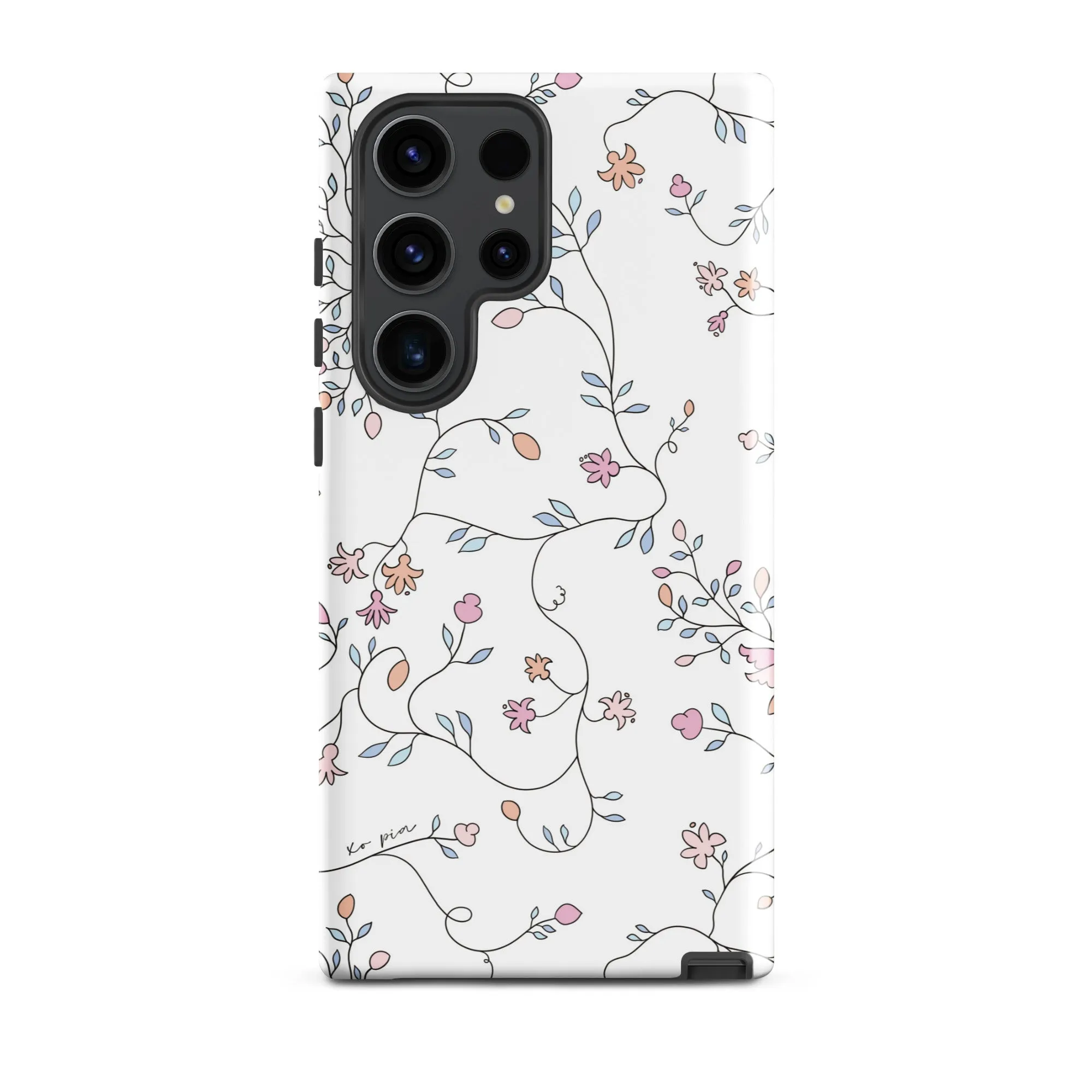 wild clematis tough case for Samsung® in white