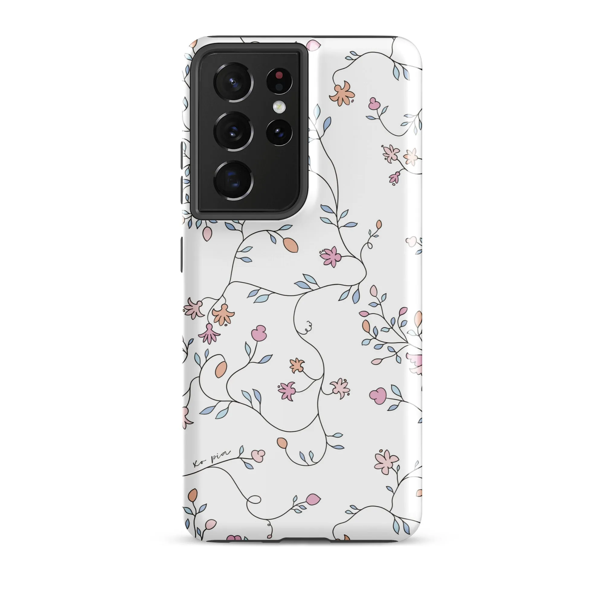 wild clematis tough case for Samsung® in white