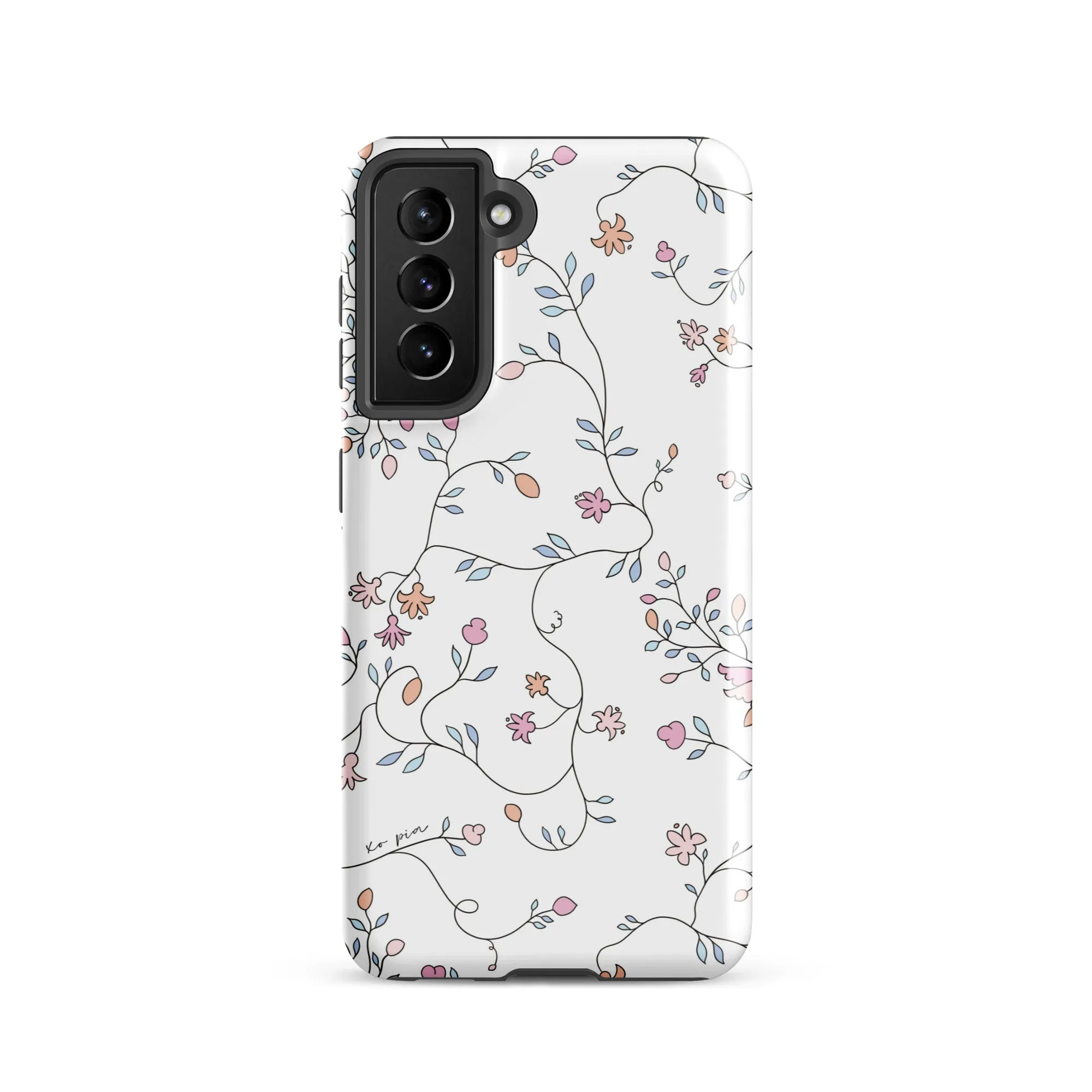 wild clematis tough case for Samsung® in white