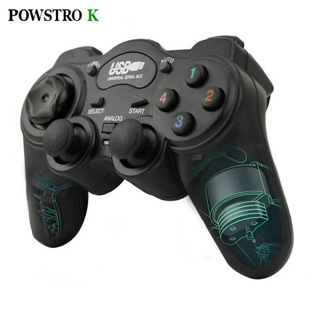 Wired Gamepad Joystick USB2.0 Shock Joypad Gamepads Game Controller For PC Laptop Computer Win7/8/10/XP/Vista