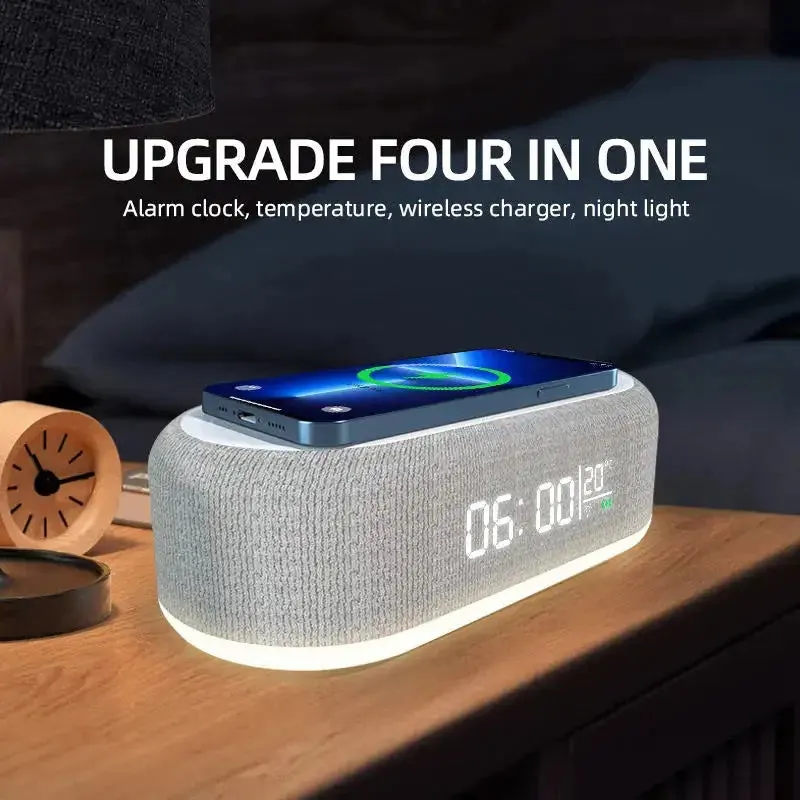 Wireless Charger Alarm Clock Time